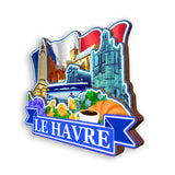 Refrigerator Magnet for Le Havre France  1369