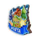 Refrigerator Magnet for Sparta Greece  1749