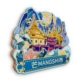 Refrigerator Magnet for Mangshi, Yunnan, China  760