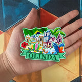 Refrigerator Magnet for Olinda Brazil  1927