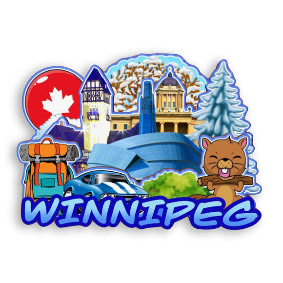 Refrigerator Magnet for Winnipeg Canada  1864