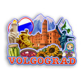Kühlschrankmagnet für Wolgograd, Russland 2537
