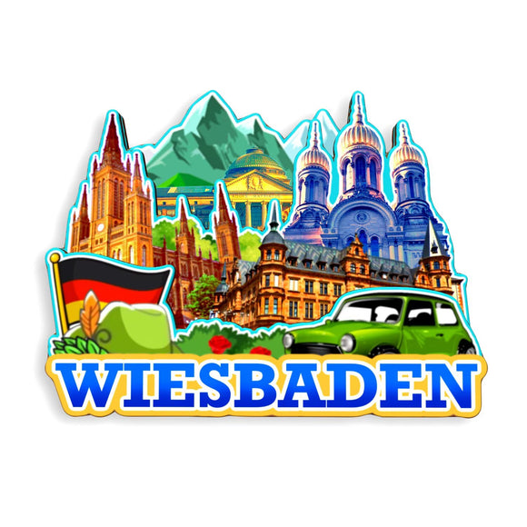 Refrigerator Magnet for Wiesbaden Germany  1228