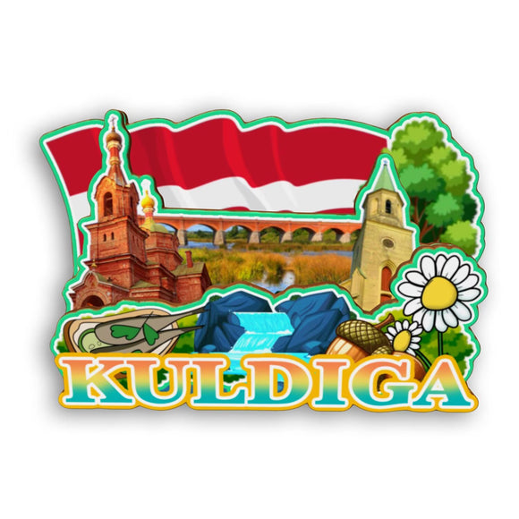 Refrigerator Magnet for Kuldiga Latvia  2490