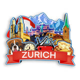 Kühlschrankmagnet für Zürich Schweiz 2030