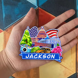 Refrigerator Magnet for Jackson Mississippi USA  1009
