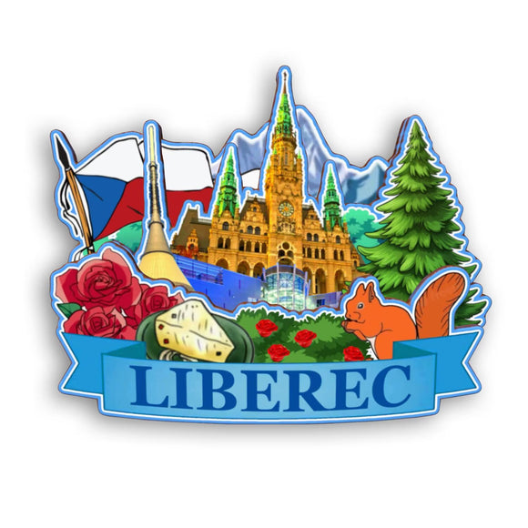 Refrigerator Magnet for Liberec Czech  2097