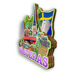 Kühlschrankmagnet für Vasteras Schweden 2178