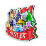 Refrigerator Magnet for Nantes France  1334