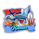 Kühlschrankmagnet für Hamar Norwegen 2286
