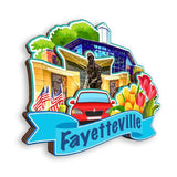 Kühlschrankmagnet für Fayetteville Arkansas USA 332