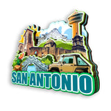Kühlschrankmagnet für San Antonio Texas USA 385