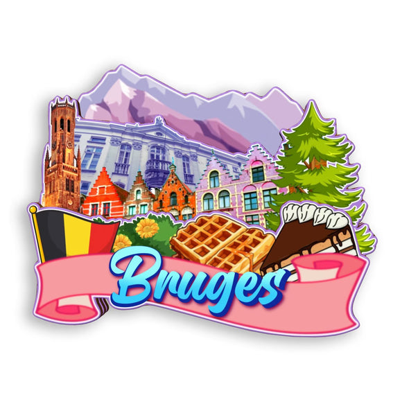 Refrigerator Magnet for Bruges Belgium  2010