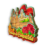 Kühlschrankmagnet für Santiago de Compostela Spanien 1548