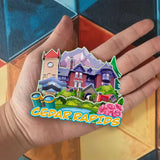 Refrigerator Magnet for Cedar Rapids Iowa USA  939