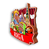 Kühlschrankmagnet für Riga, Lettland 2487
