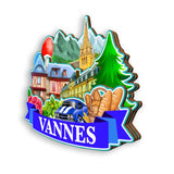 Refrigerator Magnet for Vannes France  1329