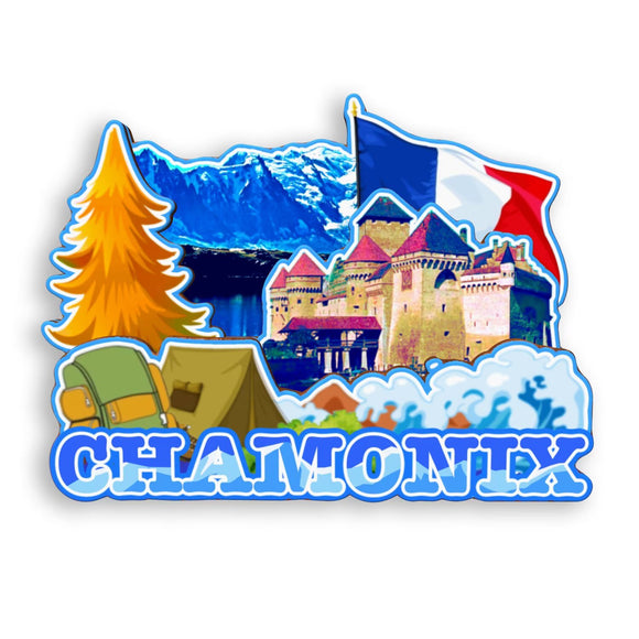 Refrigerator Magnet for Chamonix France  1321