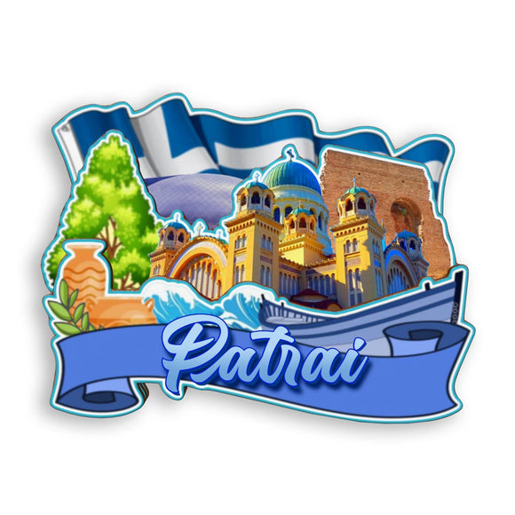 Refrigerator Magnet for Patrai Greece  1781