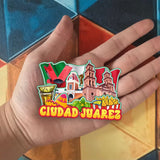 Refrigerator Magnet for Giudad Juarez Mexico  1820