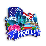 Kühlschrankmagnet für Mobile Alabama USA 356
