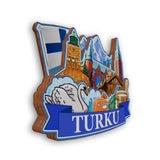 Refrigerator Magnet for Turku Finland  2334