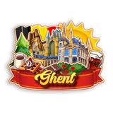 Refrigerator Magnet for Ghent Belgium  2008