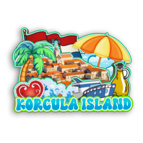 Refrigerator Magnet for Korcula Island Croatia  2243