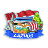 Refrigerator Magnet for Aarhus Denmark  2068