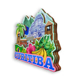 Магнит на холодильник для Куритибы, Бразилия, 1914 г.