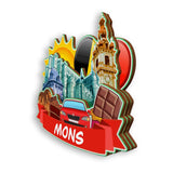 Refrigerator Magnet for Mons Belgium  2012
