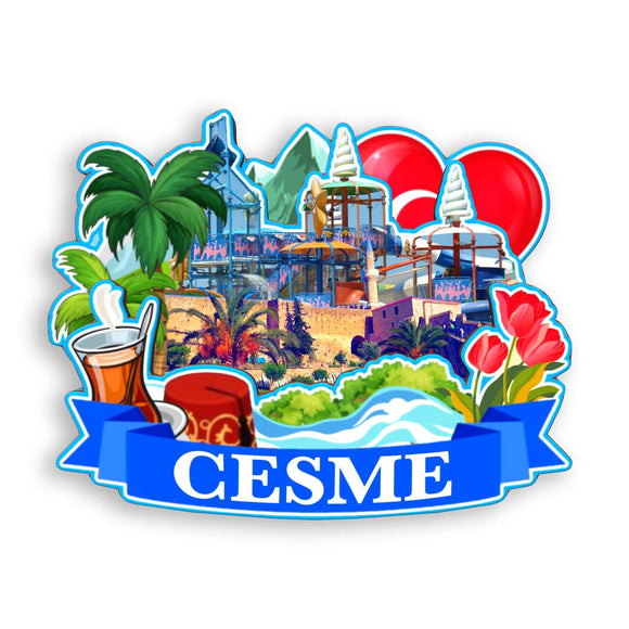 Магнит на холодильник для Чешме, Турция, 1645