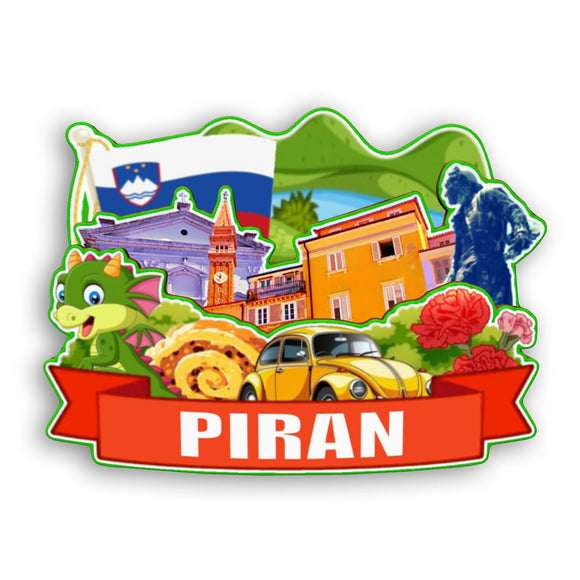 Refrigerator Magnet for Piran Slovenia  2361