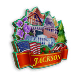 Refrigerator Magnet for Jackson Mississippi USA  1010