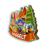 Refrigerator Magnet for Hasselt Belgium  2027