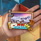 Refrigerator Magnet for Malbun Liechtenstein  2500