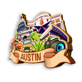 Kühlschrankmagnet für Austin Texas USA 387