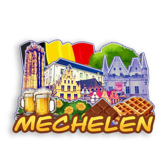 Refrigerator Magnet for Mechelen Belgium  2016
