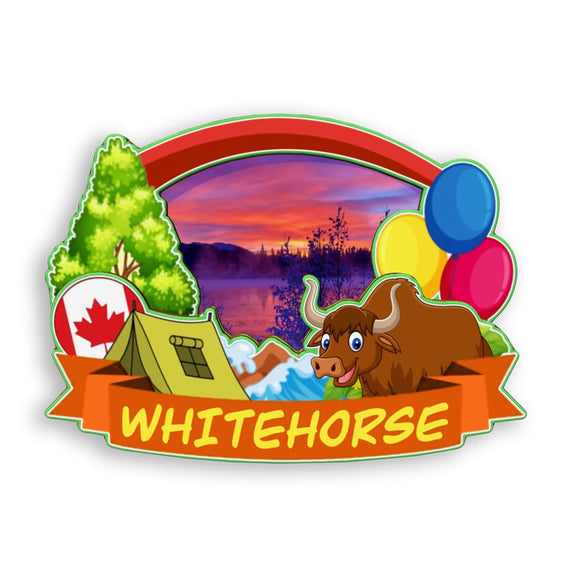 Refrigerator Magnet for Whitehorse Canada  1878