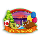 Refrigerator Magnet for Whitehorse Canada  1878