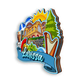 Refrigerator Magnet for Larissa Greece  1745
