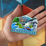 Kühlschrankmagnet für Bentonville Arkansas USA 341