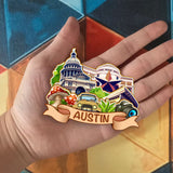 Kühlschrankmagnet für Austin Texas USA 387