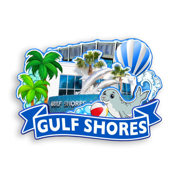 Kühlschrankmagnet für Gulf Shores Alabama USA 355