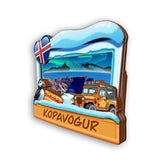 Refrigerator Magnet for Kopavogur Iceland  2263