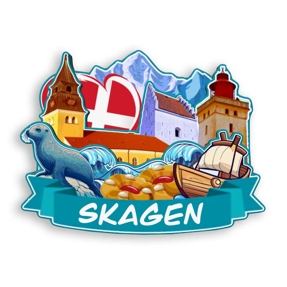 Refrigerator Magnet for Skagen Denmark  2077