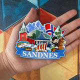 Kühlschrankmagnet für Sandnes Norwegen 2285