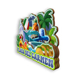 Refrigerator Magnet for Playa Del Carmen Mexico  1824