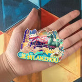 Магнит на холодильник для Ланьчжоу, Ганьсу, Китай 438