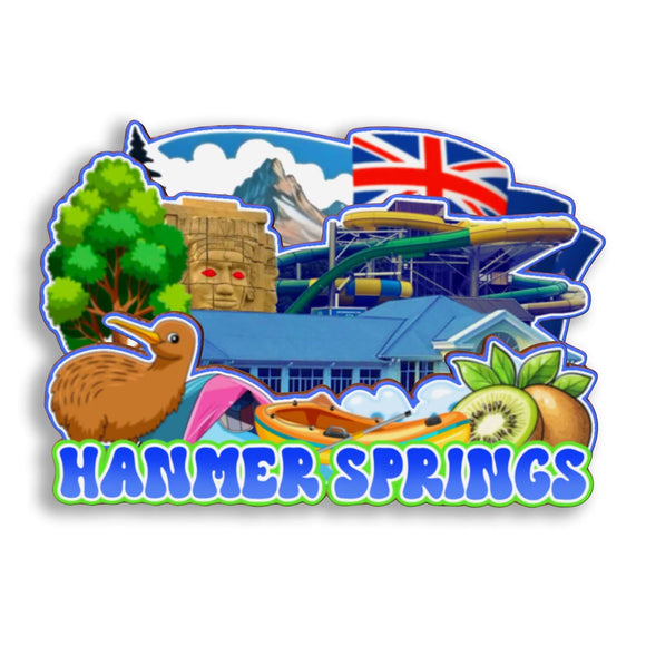 Refrigerator Magnet for Hanmer Springs New Zealand  2772